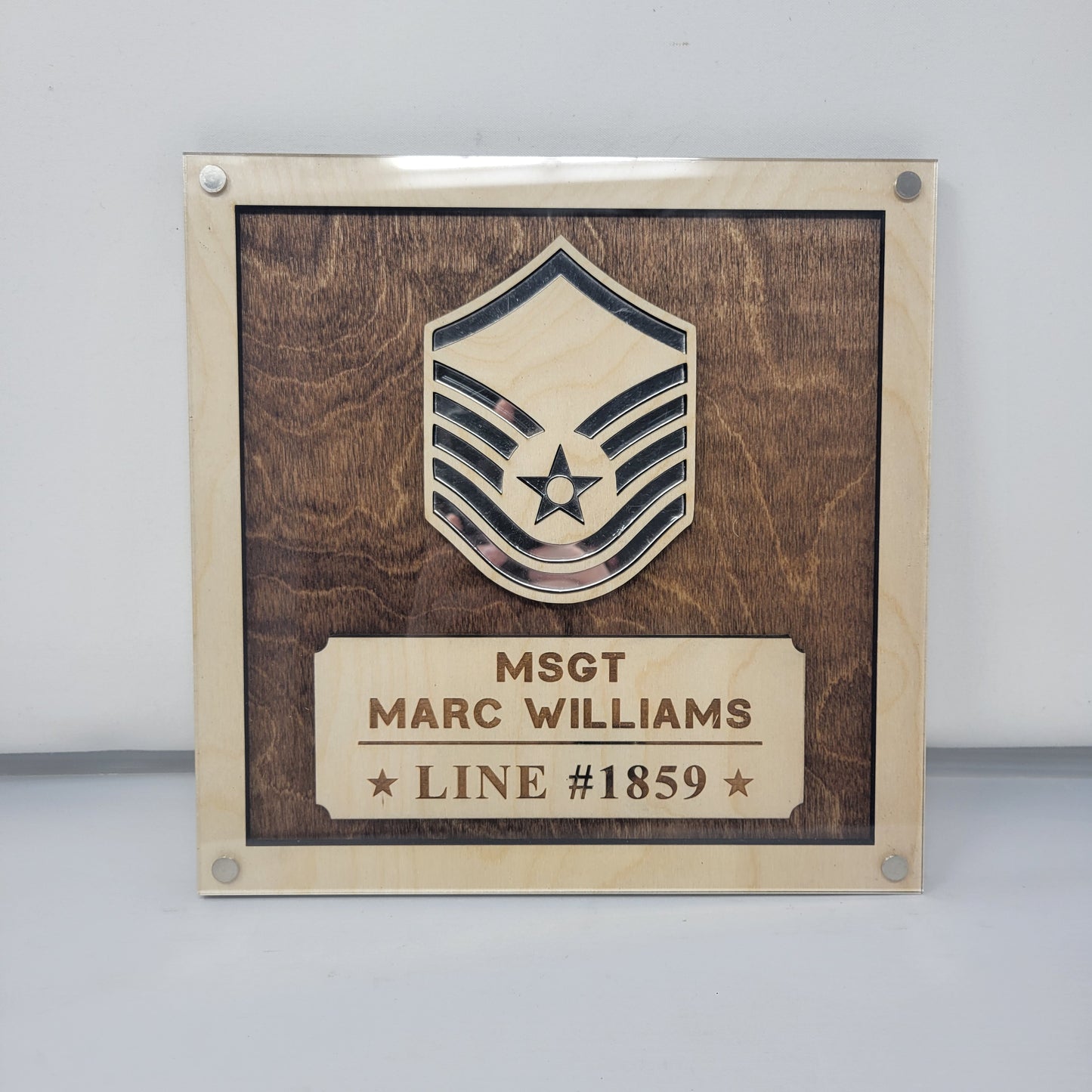 Air Force Promotion Plaque - Gift For Air Force Promotion, Retirement or PCS Gift