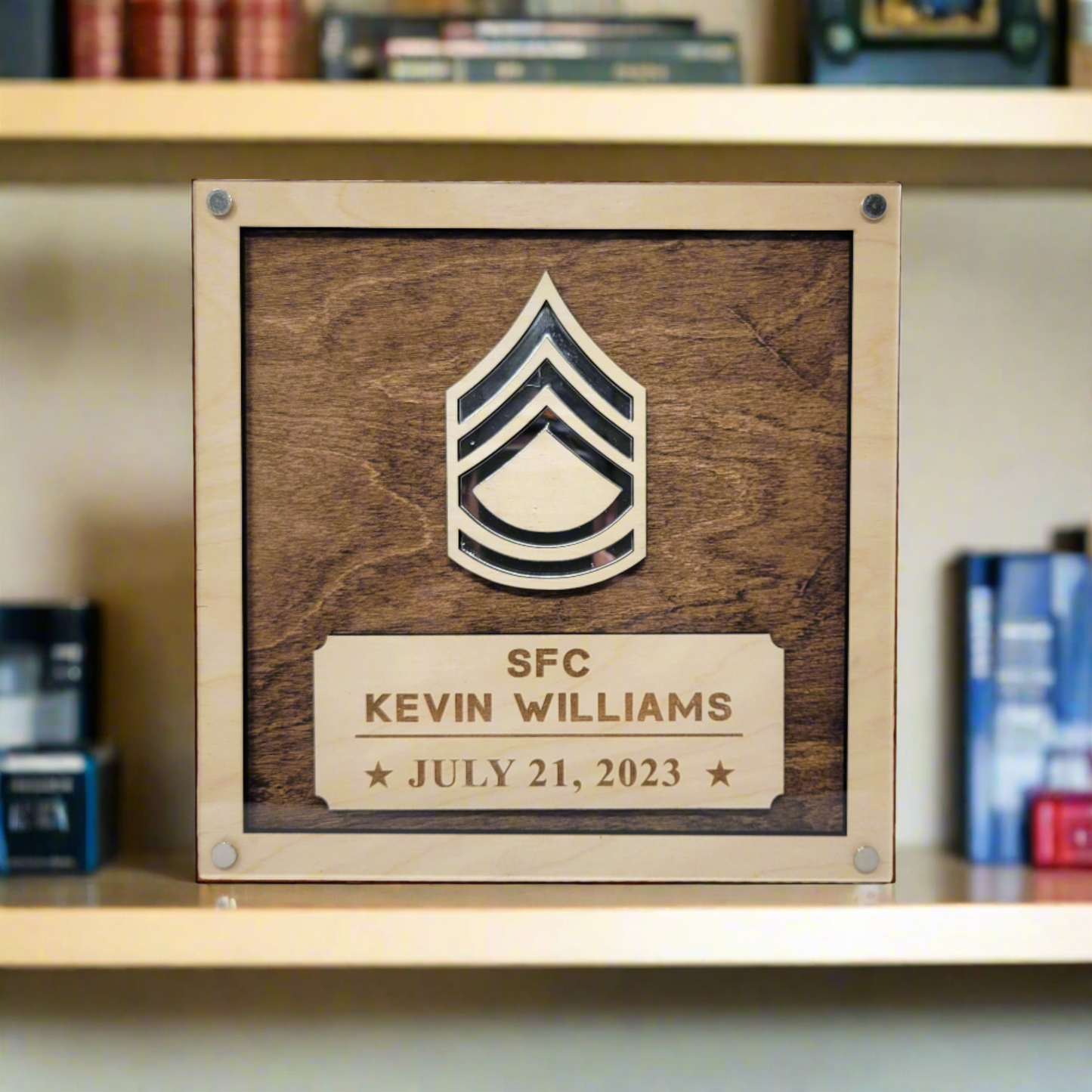 US Army Promotion Gift Plaque, Military Promotion Gift for Officer or Enlisted Army - Soldier Gift - Army Gift Promotion, Retirement or PCS Gift