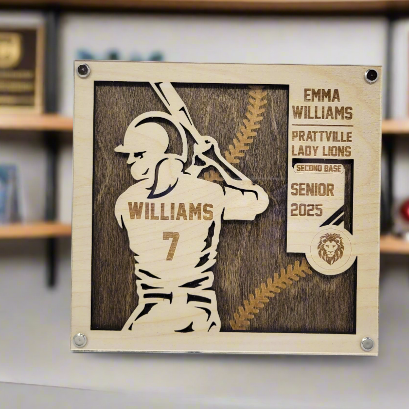 Softball Player Gift, Senior Night Gift for Softball Player, Softball Recognition Award for Softball Player, Softball Team Gifts, Gifts for Softball Team, Softball Trophy, Softball Plaque, Softball Player Decor,