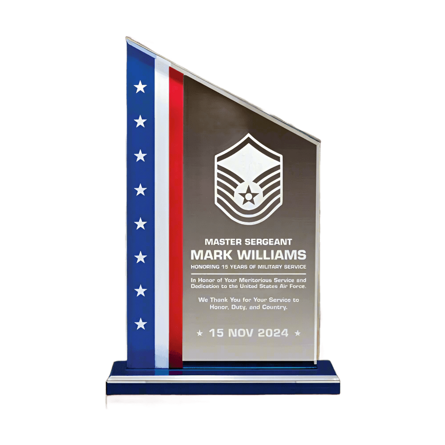 Air Force Promotion Gift Plaque, Military Promotion Gift for Officer or Enlisted USAF, Perfect for Promotion, Retirement, Recognition or PCS
