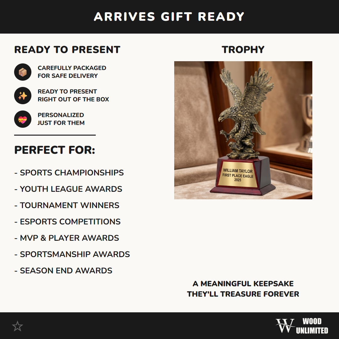 Personalized | Eagle Award | Custom Engraved | Eagle Trophy | Engraved Award | Custom Eagle | Leadership Gift | Retirement Award