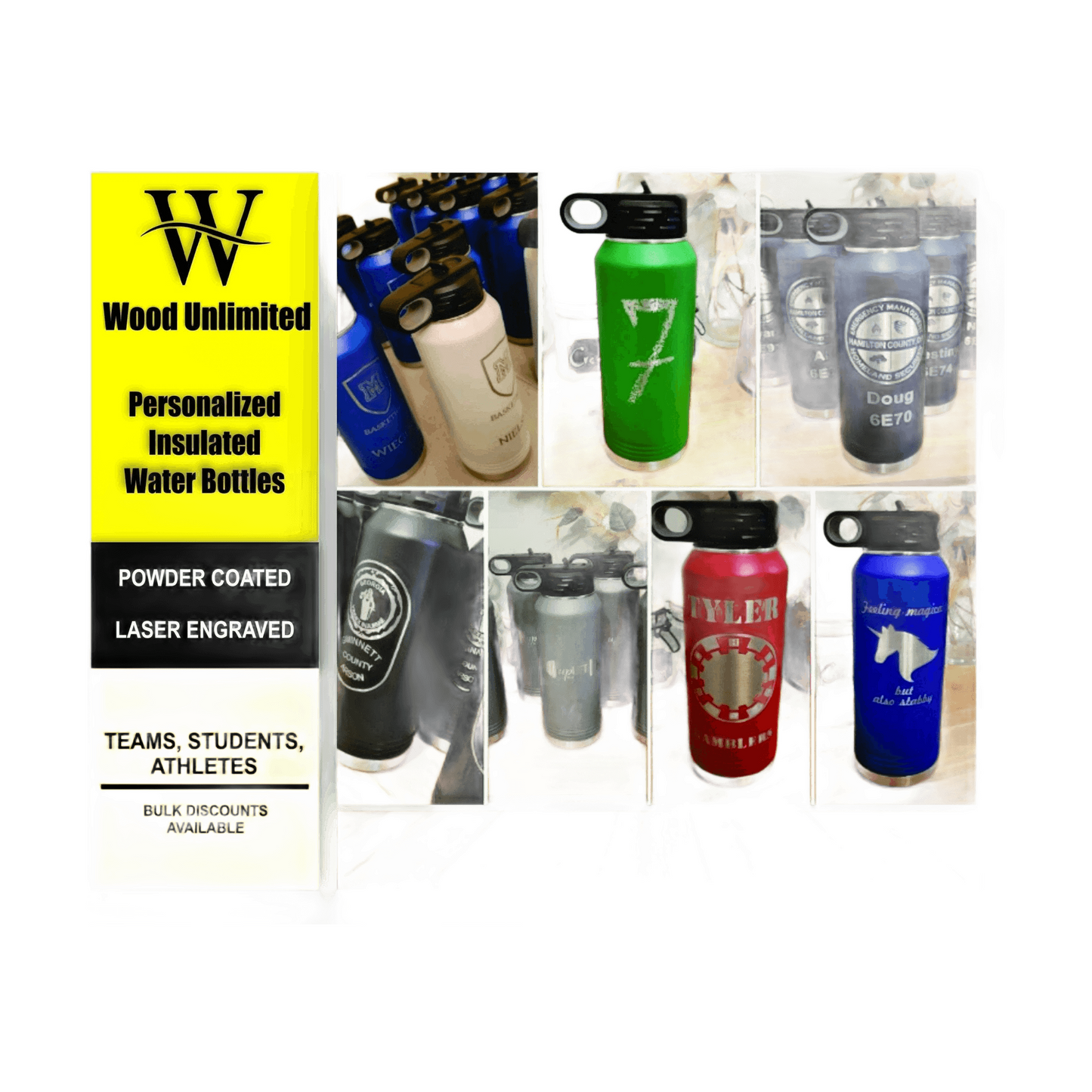 Personalized 32oz Stainless Steel Water Bottle with Straw - Ideal for Sports & Outdoor Activities