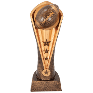 Football award trophy for players and coaches, personalized
