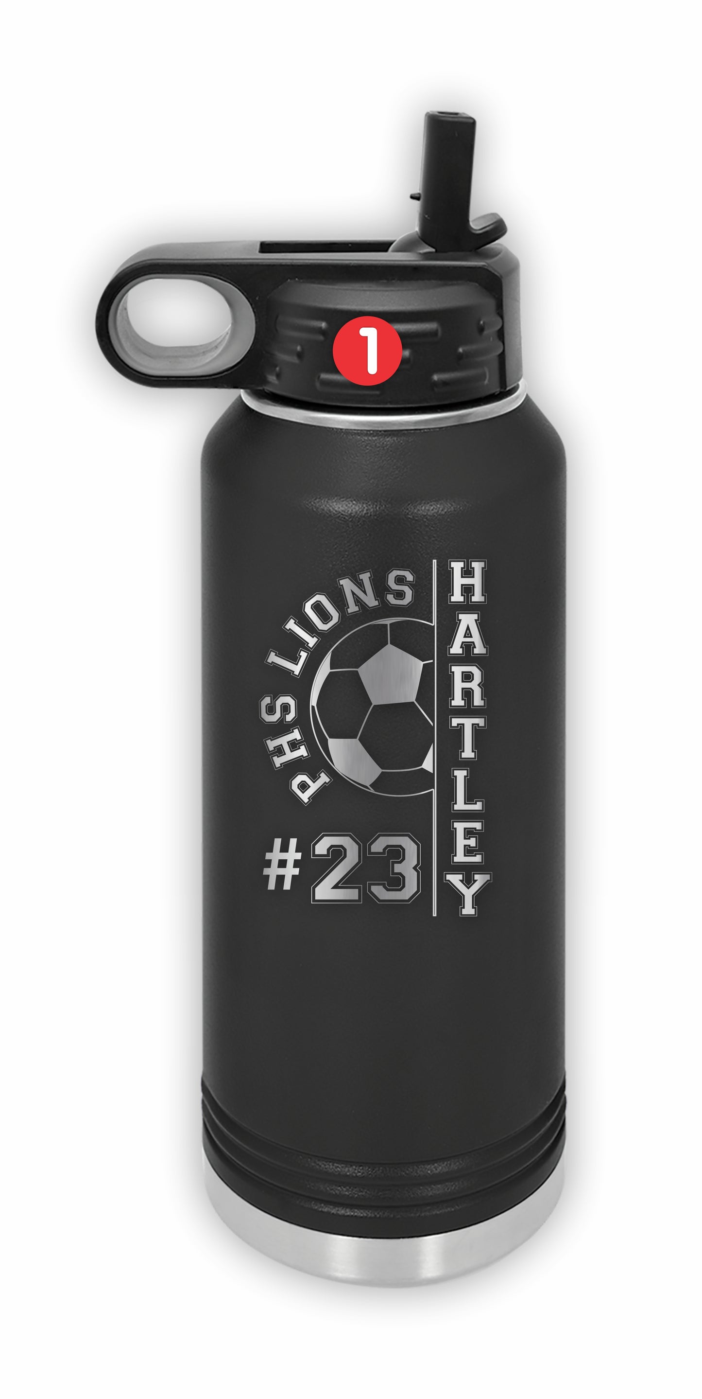 Personalized Soccer Water Bottles, Custom Water Bottles for Soccer Teams, Soccer Coach Bottles, Soccer Player Gift,