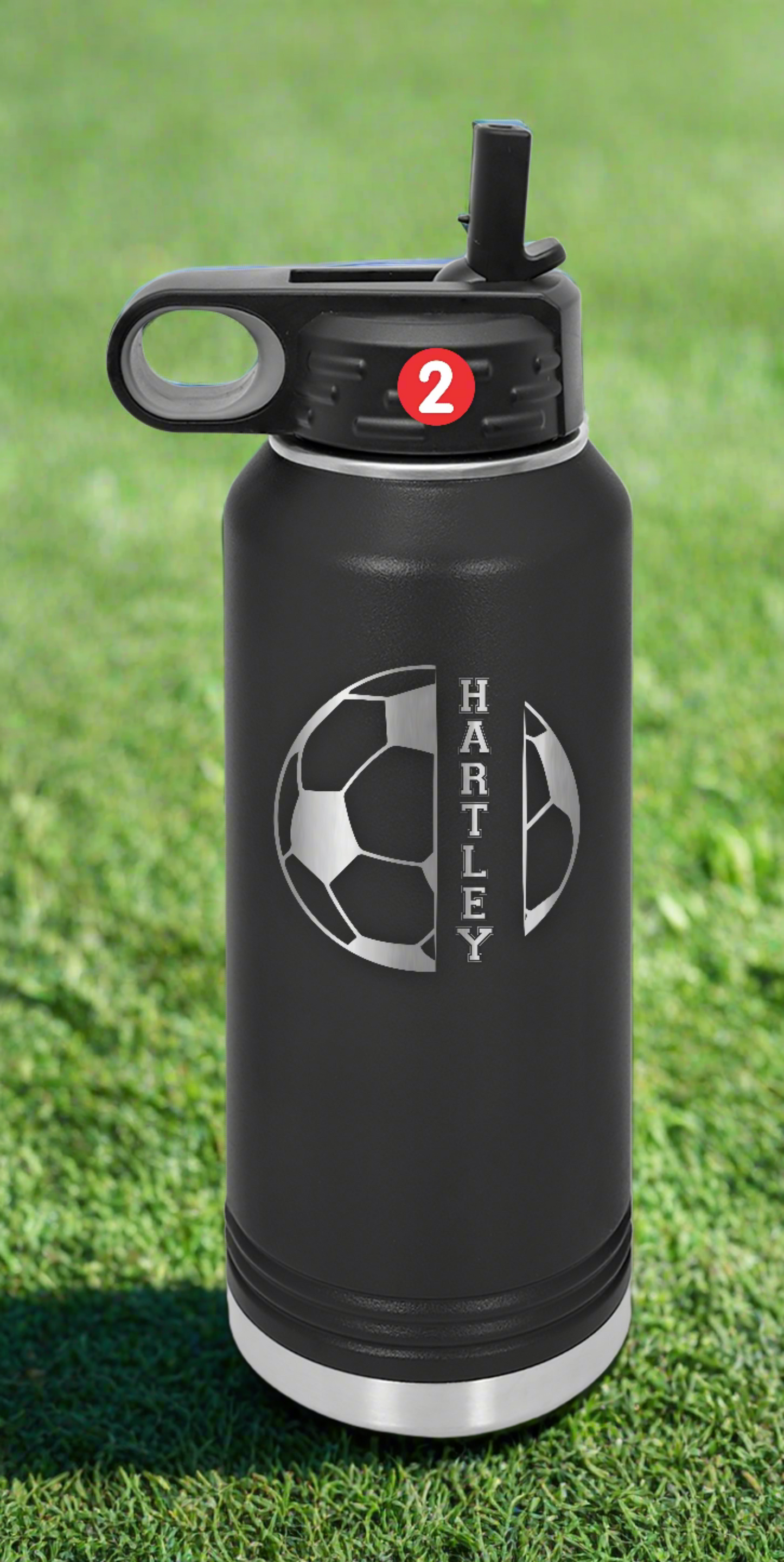 Personalized Soccer Water Bottles, Custom Water Bottles for Soccer Teams, Soccer Coach Bottles, Soccer Player Gift,