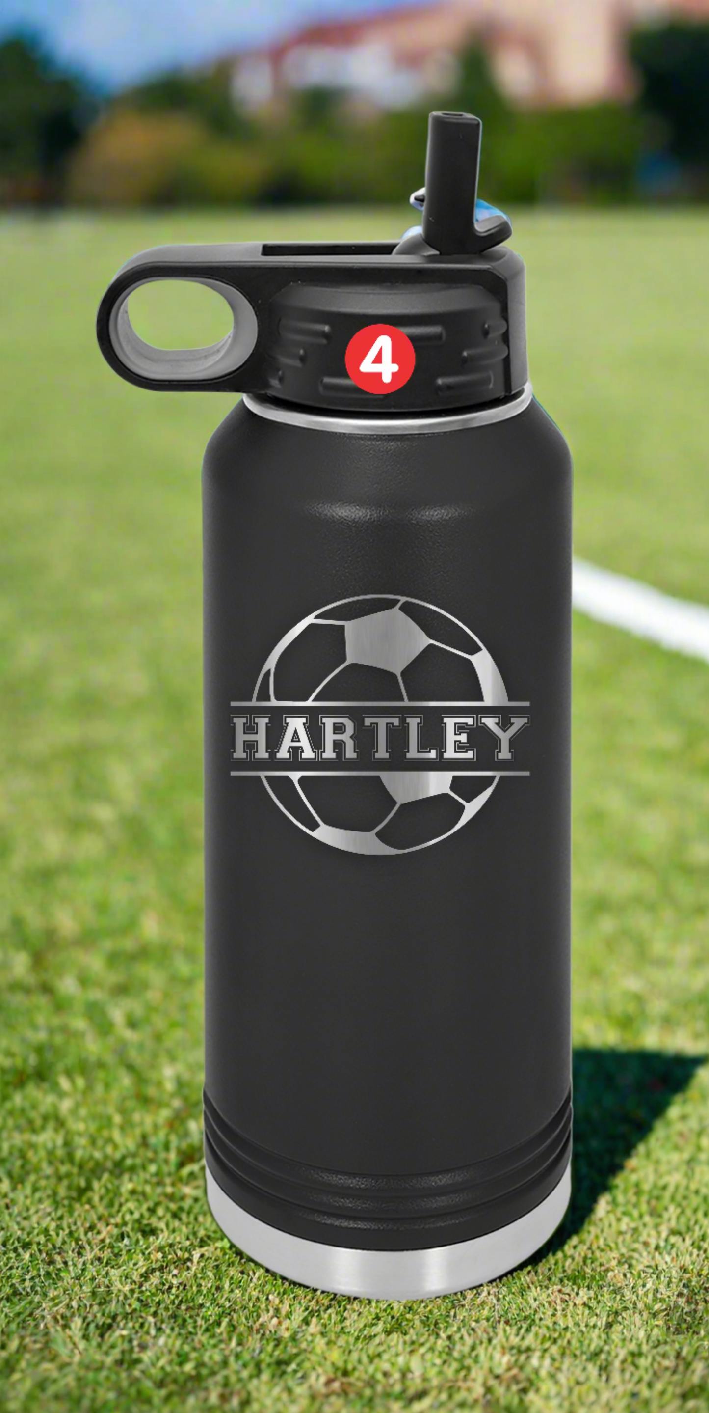 Personalized Soccer Water Bottles, Custom Water Bottles for Soccer Teams, Soccer Coach Bottles, Soccer Player Gift,