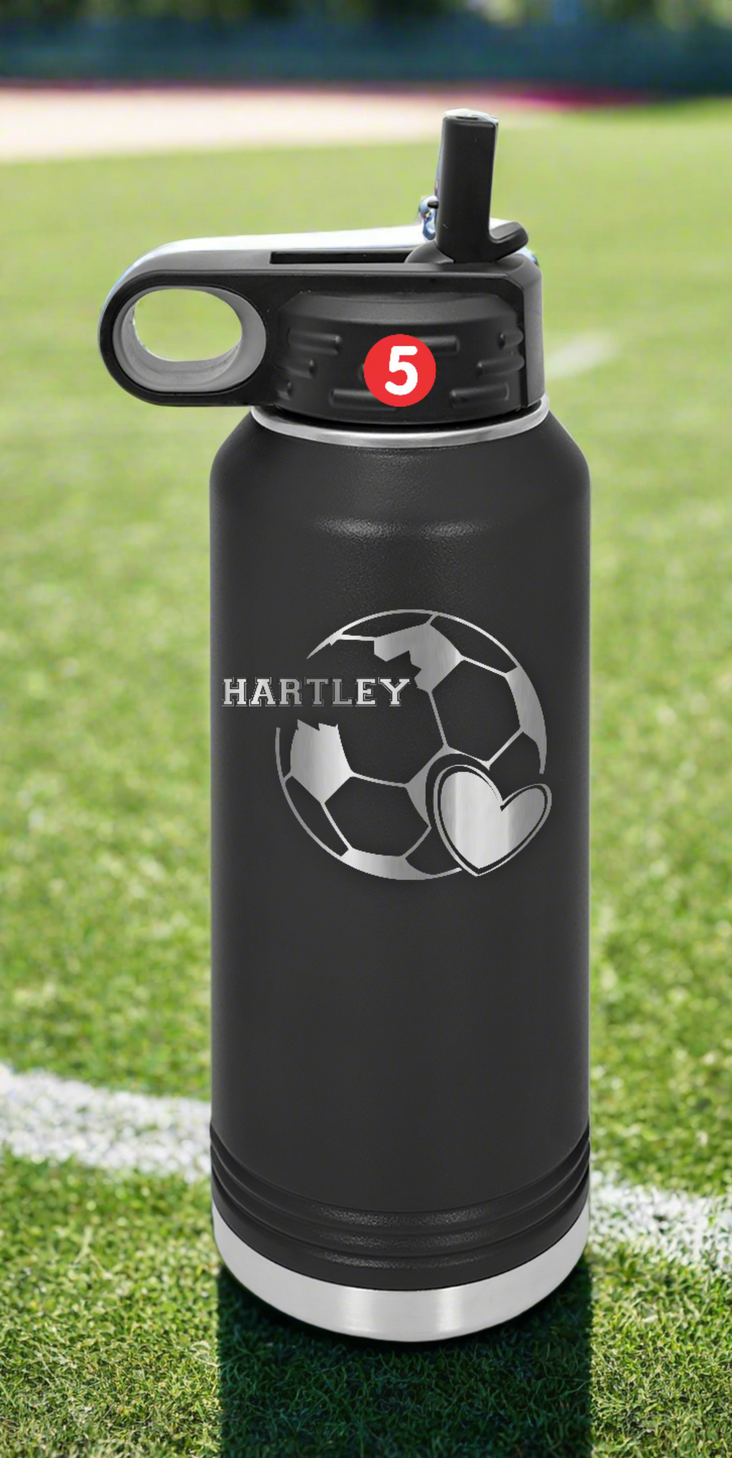 Personalized Soccer Water Bottles, Custom Water Bottles for Soccer Teams, Soccer Coach Bottles, Soccer Player Gift,