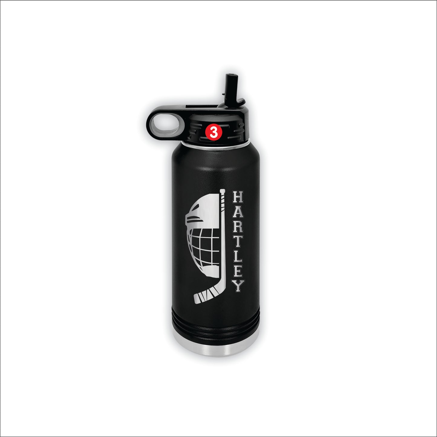 Hockey Team Water Bottles, Logo Bottles for Hockey Teams, Hockey Player Bottle, Bottles for Hockey Teams, Sports bottle for hockey, Personalized Hockey Water Bottles
