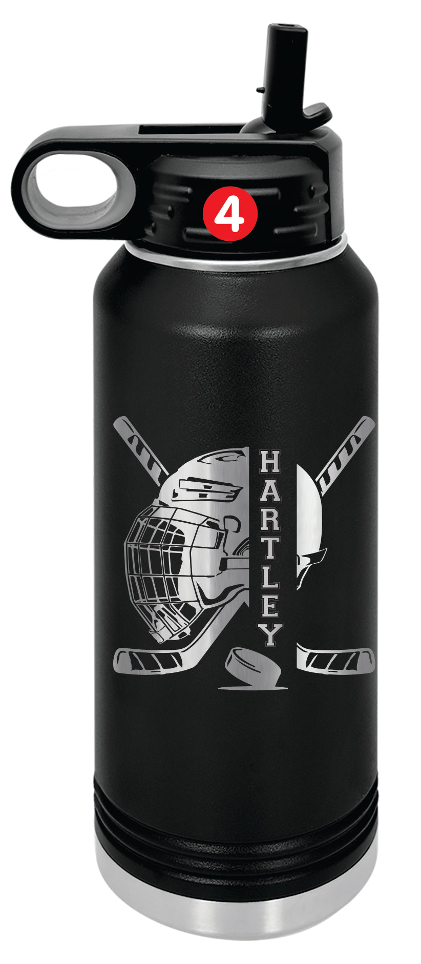 Hockey Team Water Bottles, Logo Bottles for Hockey Teams, Hockey Player Bottle, Bottles for Hockey Teams, Sports bottle for hockey, Personalized Hockey Water Bottles