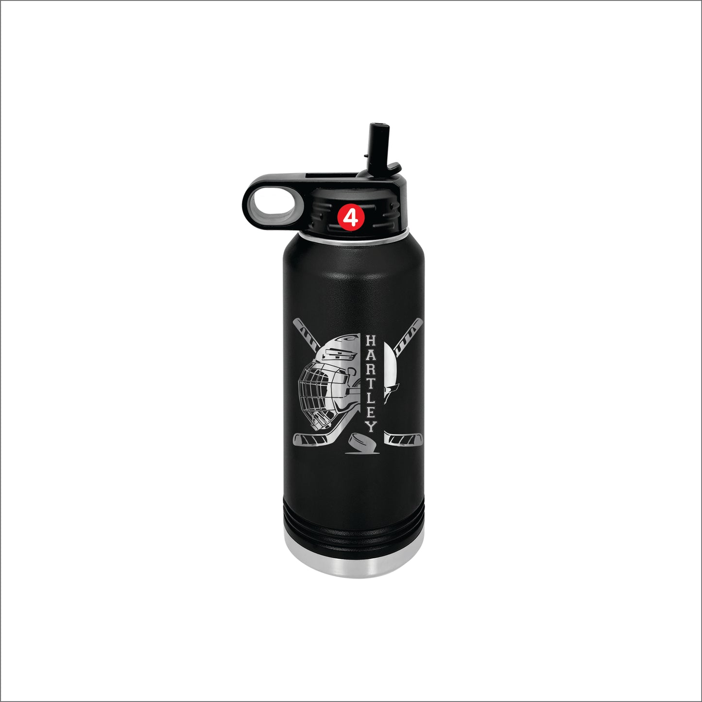 Hockey Team Water Bottles, Logo Bottles for Hockey Teams, Hockey Player Bottle, Bottles for Hockey Teams, Sports bottle for hockey, Personalized Hockey Water Bottles