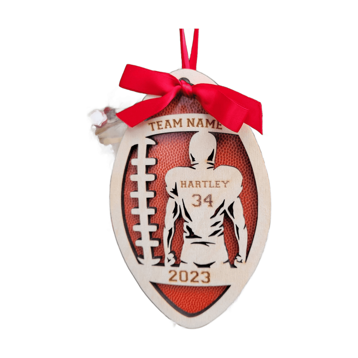 Personalized Football Christmas Ornament Gift for Football Player