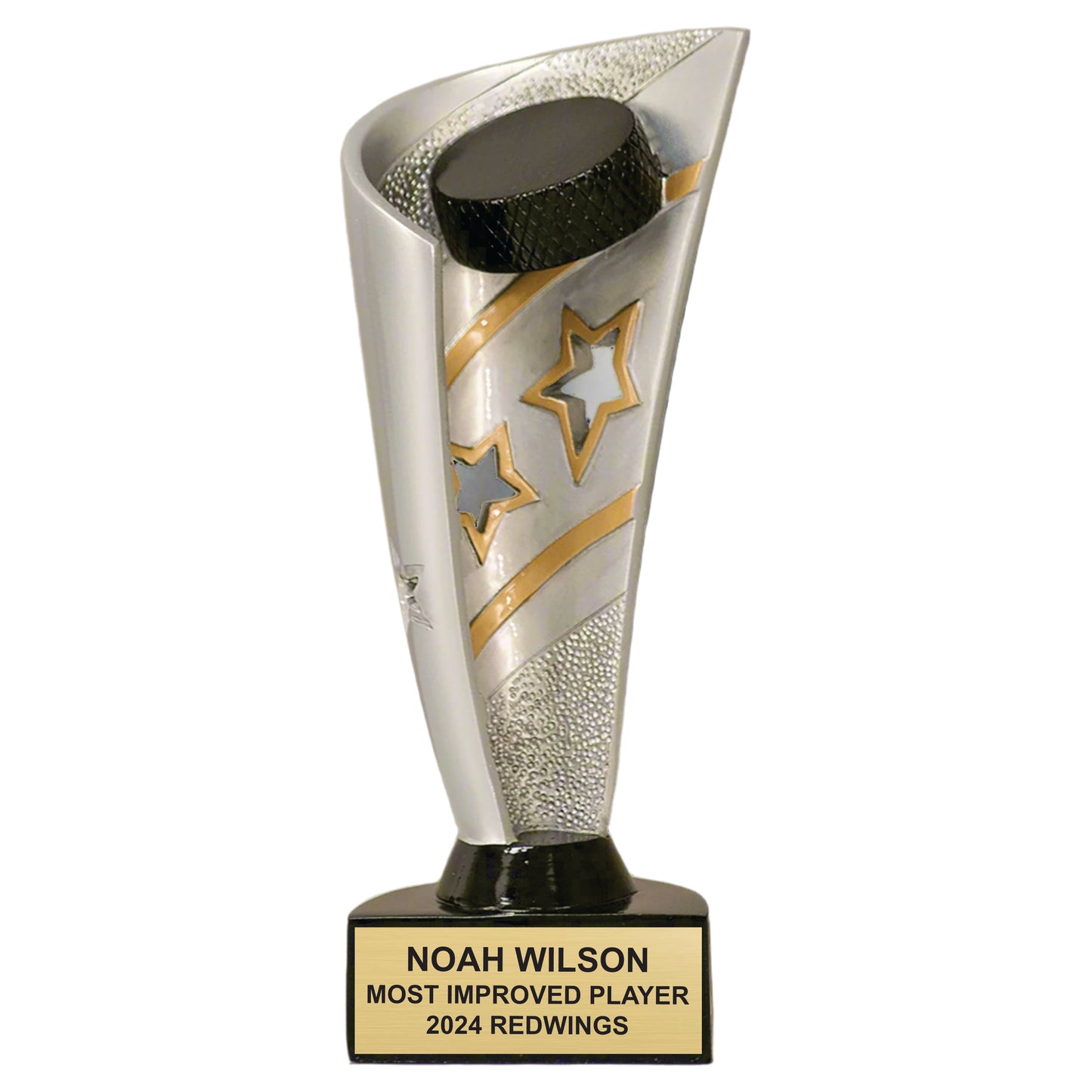 Personalized Hockey Player Trophy, Banner Style Hockey Award for Hockey Players, Coaches and Hockey Teams