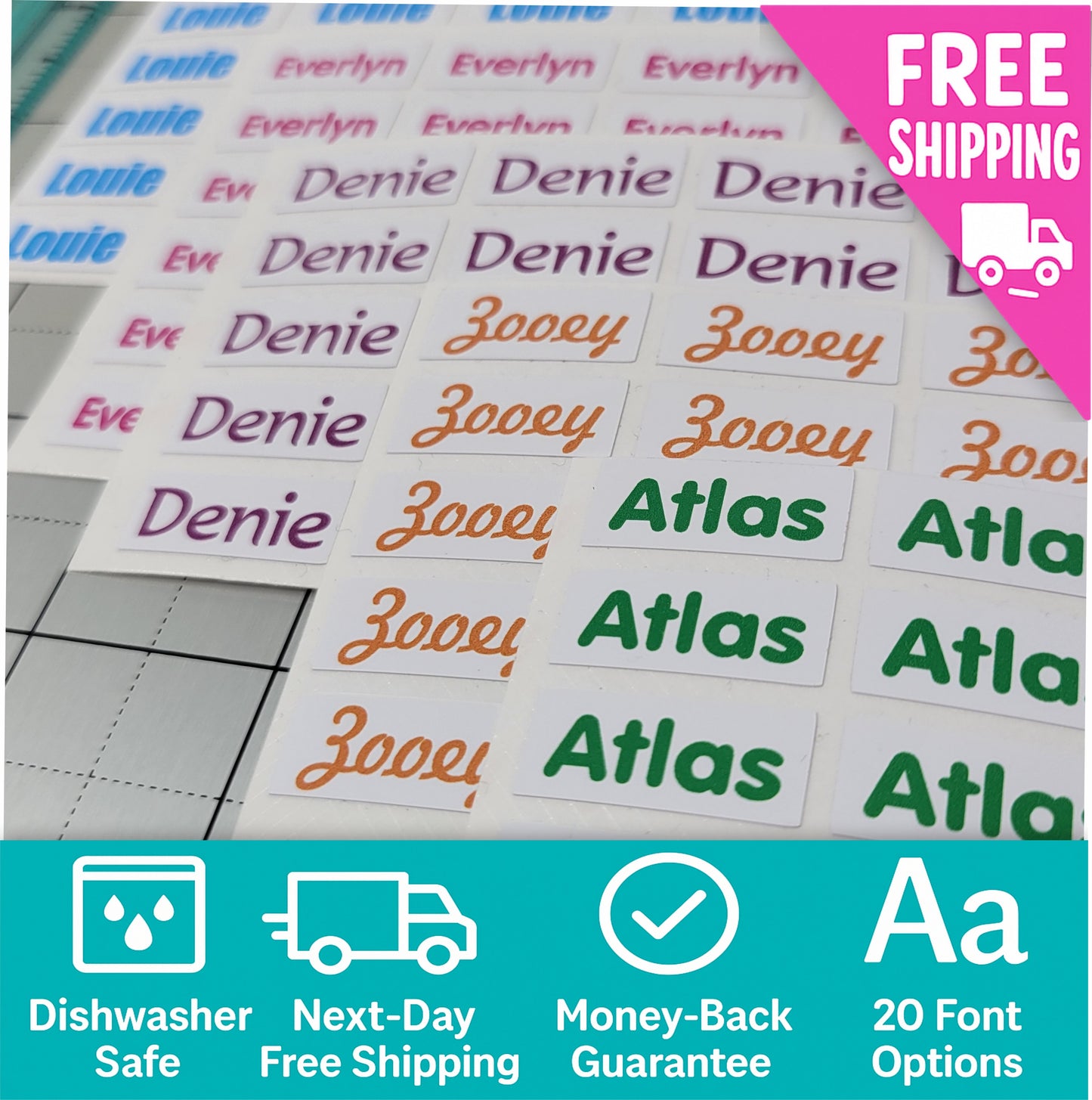 Personalized Back to School Name Labels, Waterproof Name Stickers, Customized Labels for School!