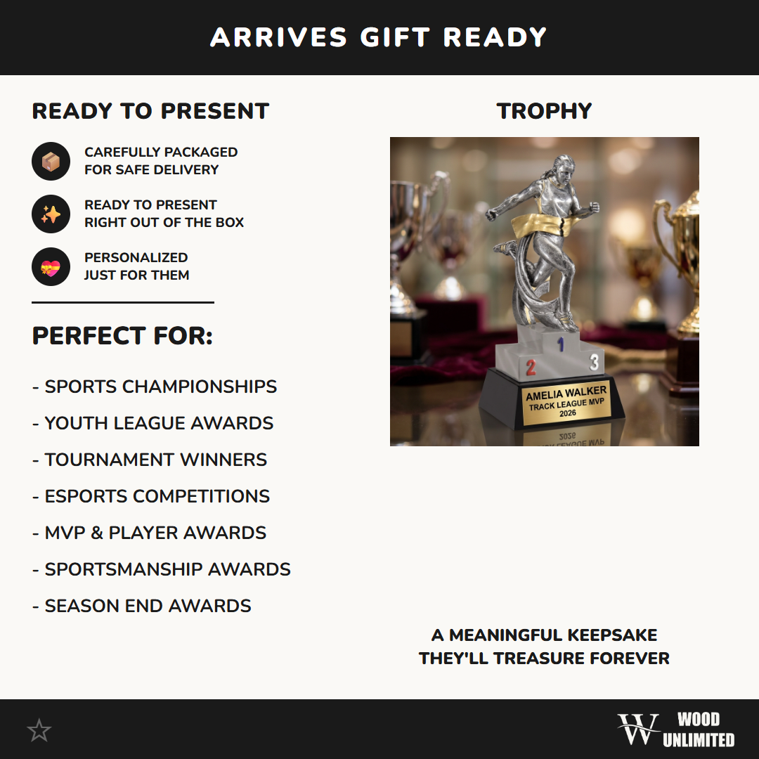 Personalized | Track & Field Award | Custom Engraved | Track Trophy | Running Award | Runner Gift | MVP Award | Cross Country