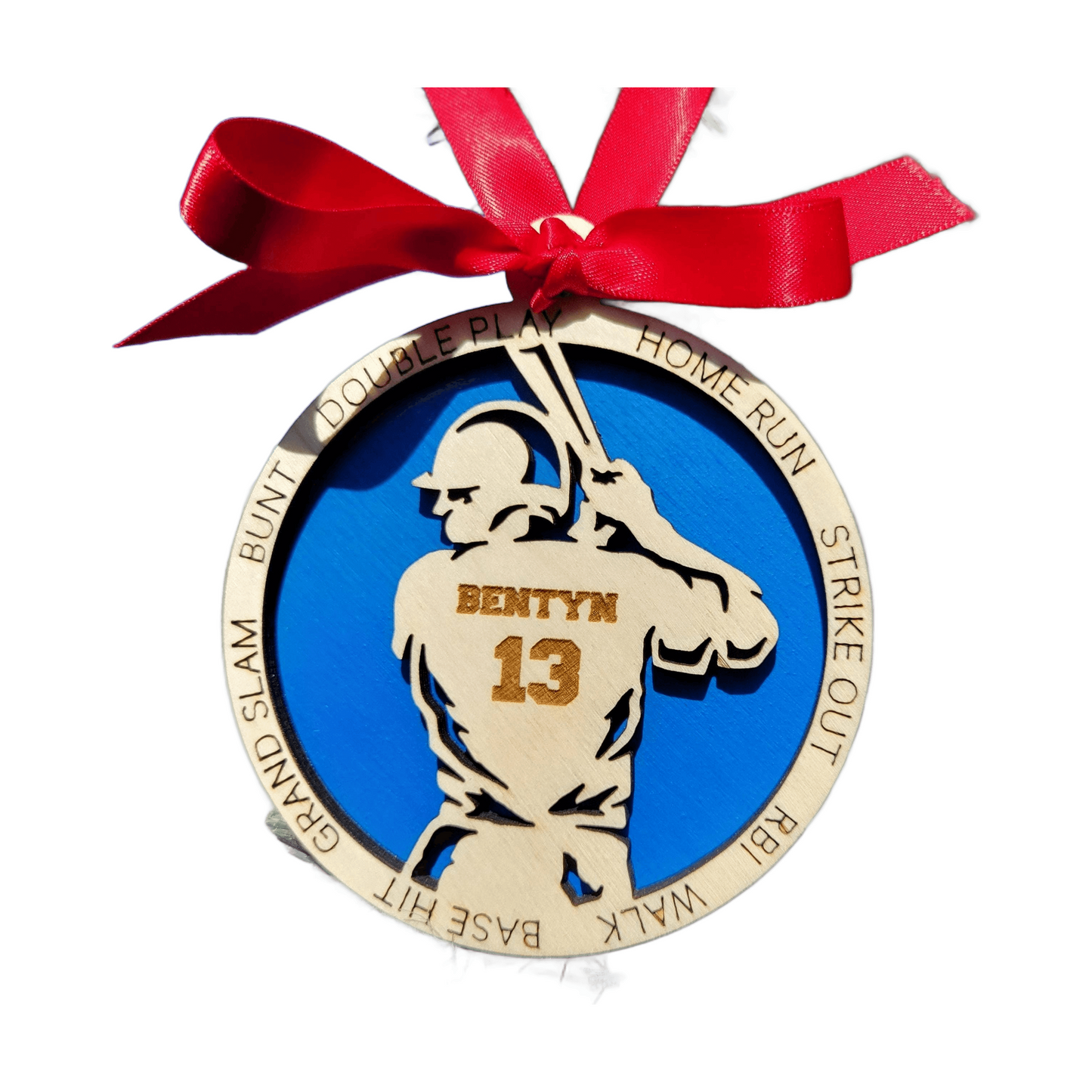 Personalized Baseball Christmas Ornament Gift for Baseball Player, Baseball Player Gift, Christmas Gift for Baseball Player