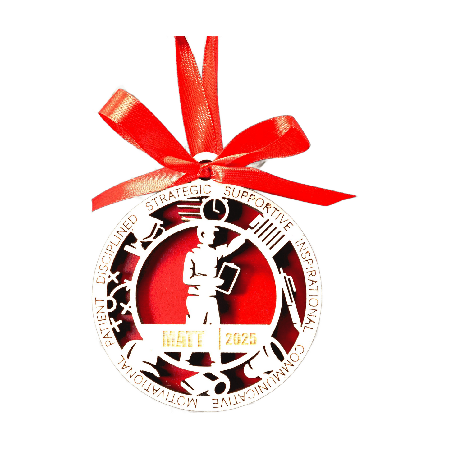 Personalized Coach Christmas Ornament – Gift for Male Coach or Trainer, Mentor, Athletic Director or Team Manager Gift