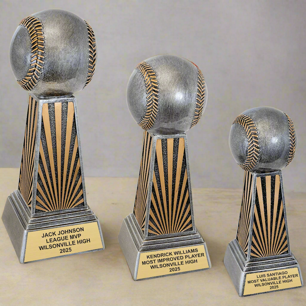 Personalized Baseball Award, Baseball Trophy, Custom Baseball or Softball Imperial Resin Award for Baseball Teams and Players