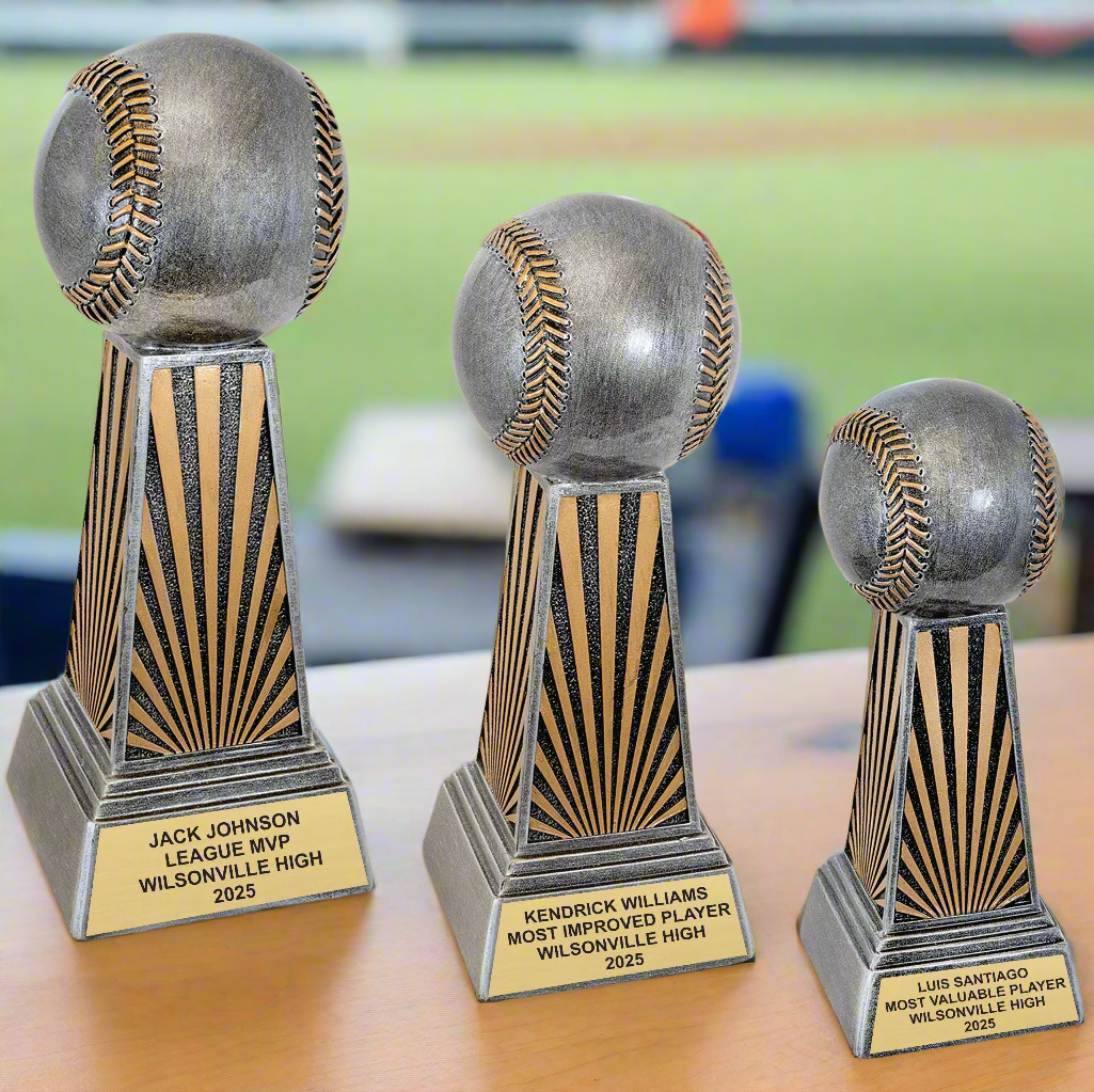 Personalized Baseball Award, Baseball Trophy, Custom Baseball or Softball Imperial Resin Award for Baseball Teams and Players
