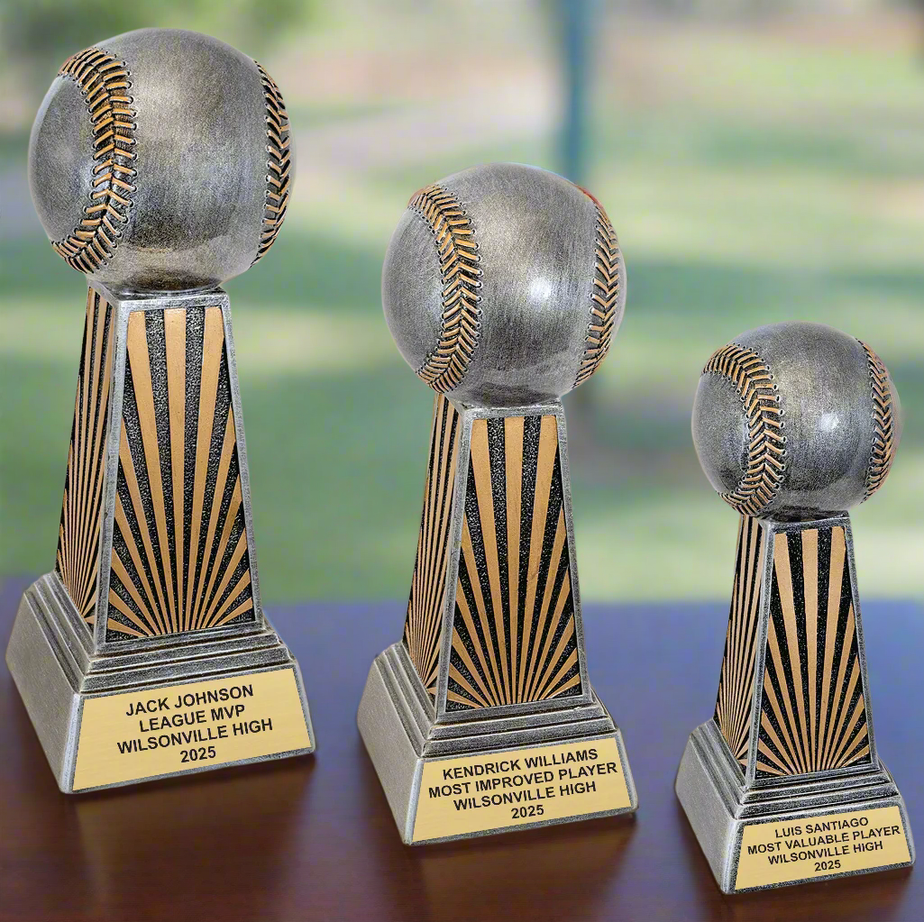 Personalized Baseball Award, Baseball Trophy, Custom Baseball or Softball Imperial Resin Award for Baseball Teams and Players