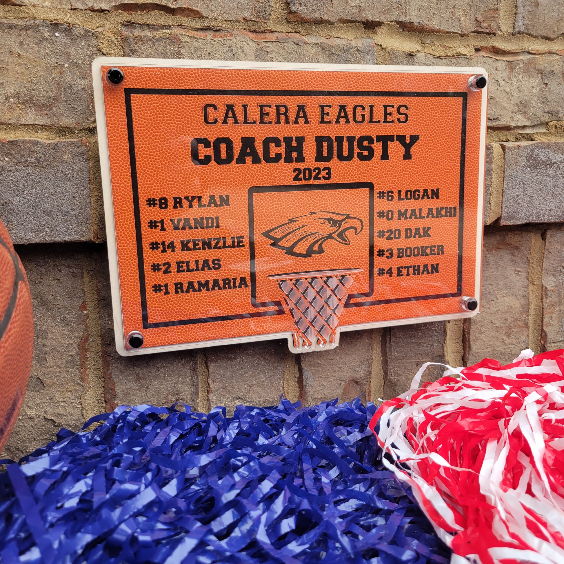 Personalized Basketball Coach Plaque. Basketball Coach Gift, end of season coach gift for basketball coach, Basketball gift