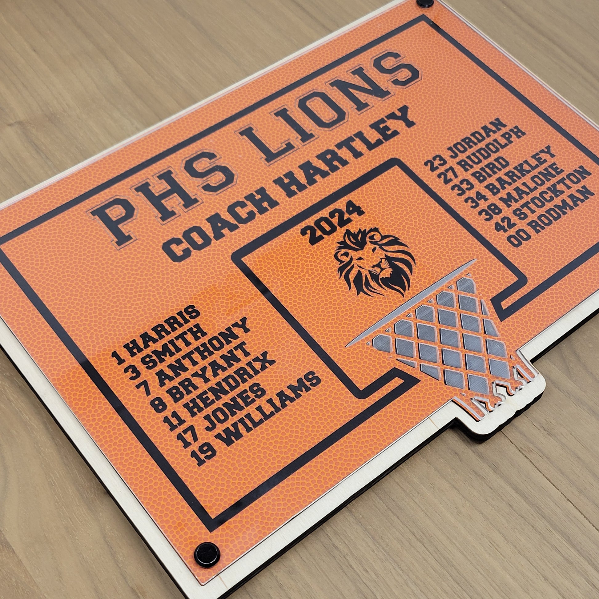 Personalized Basketball Coach Plaque. Basketball Coach Gift, end of season coach gift for basketball coach, Basketball gift