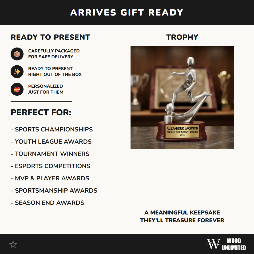Soccer Award Trophy | Personalized Soccer Trophy | Custom Engraved | Soccer Gift | MVP Award | Golden Boot | Soccer Coach Gift