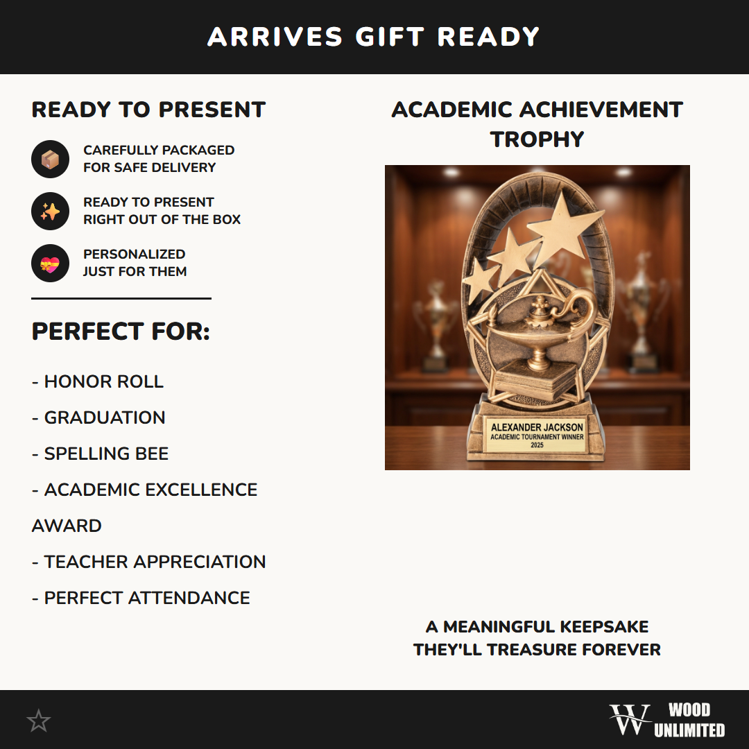 Personalized | Academic Award | Custom Engraved | Academic Trophy | Graduation Award | Student Recognition | Teacher Gift