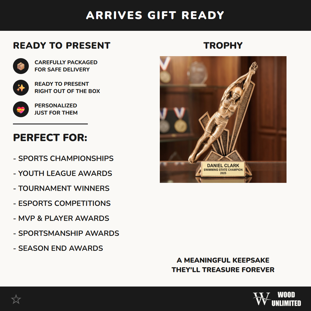 Personalized | Swimming Award | Custom Engraved | Swimming Trophy | Swimmer Award | Personalized Swim | Engraved Trophy | Custom Award