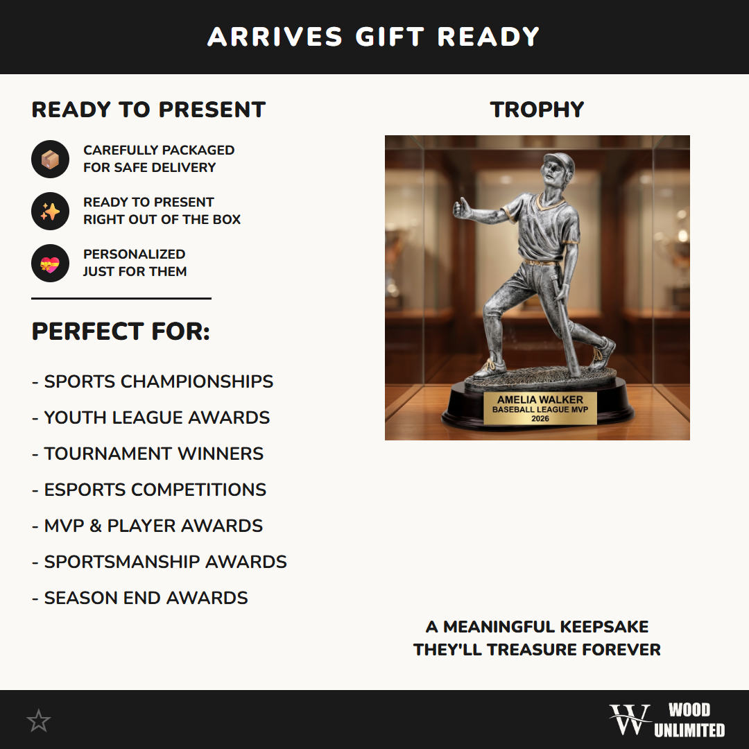 Personalized | Baseball Award | Custom Engraved | Baseball Trophy | MVP Award | Youth League | Personalized Gift | Team Recognition