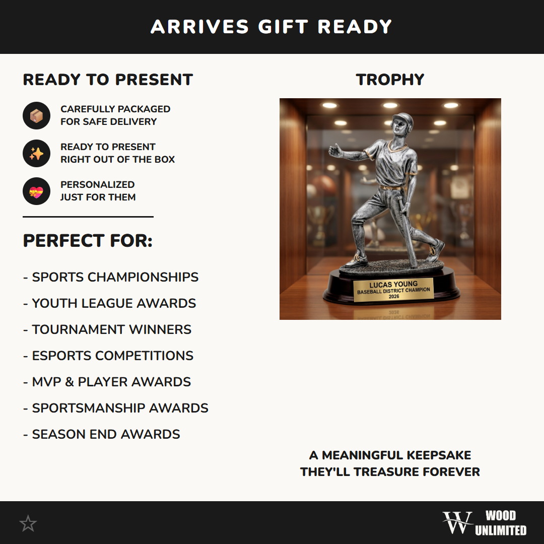 Personalized | Baseball Award | Custom Engraved | Baseball Trophy | Player Award | Youth Baseball | Championship | MVP Award