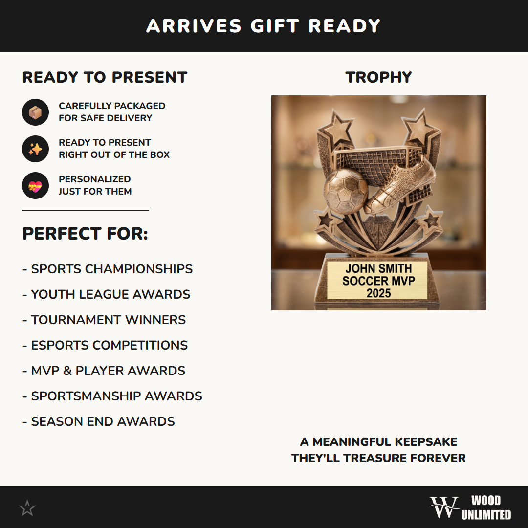 Personalized | Soccer Award | Custom Engraved | Soccer Trophy | Personalized Award | MVP Trophy | Youth Soccer | Team Award | Coach Gift