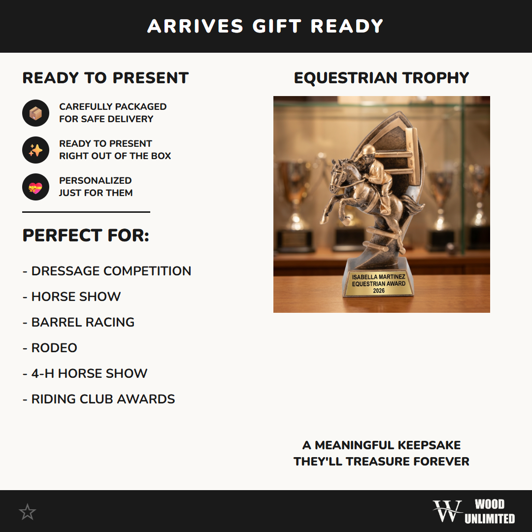 Personalized | Equestrian Award | Custom Engraved | Horse | Jumping | Rider | Trophy | Award | Custom | Engraved | Show | Competition