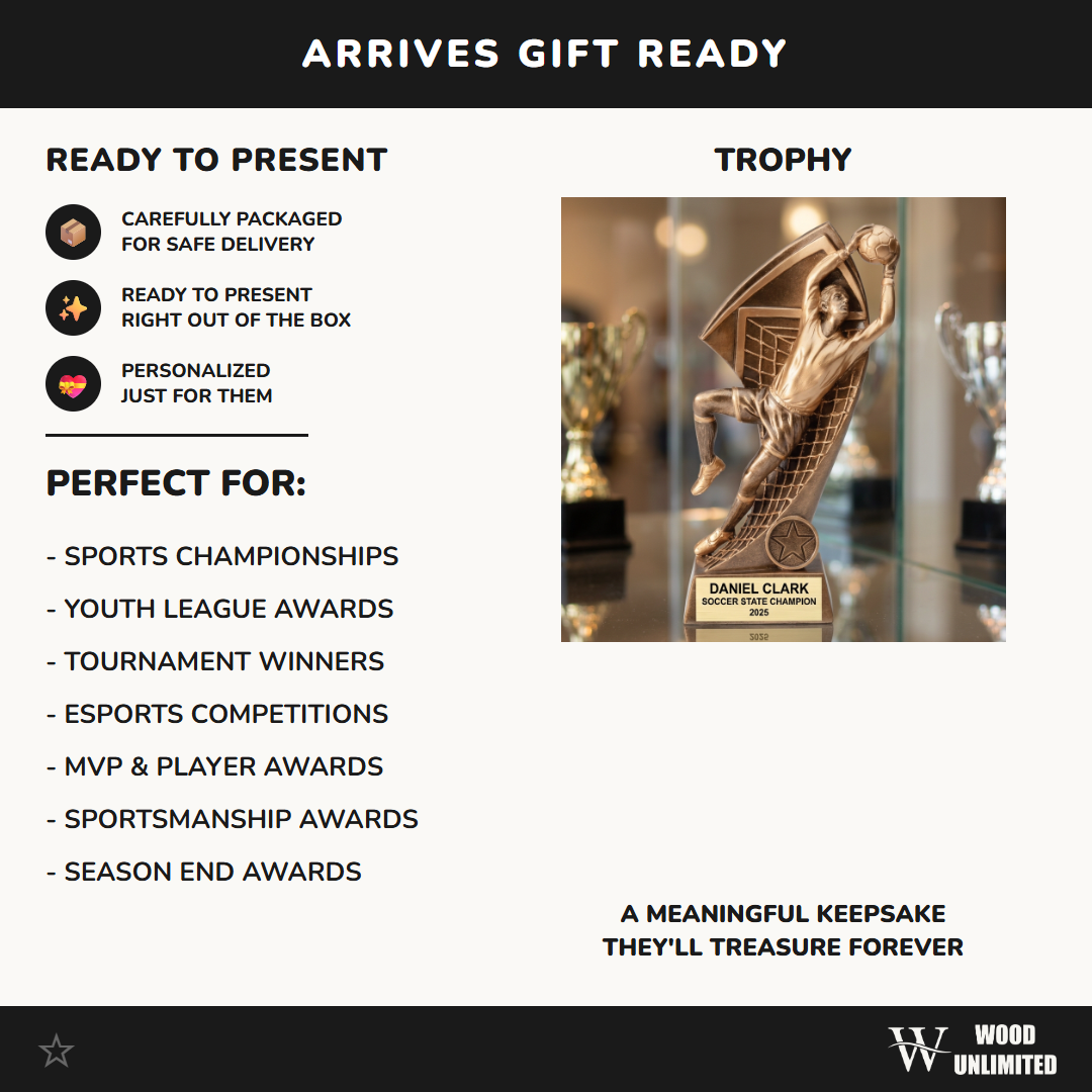 Personalized | Soccer Award | Custom Engraved | Soccer Goalie | Personalized Trophy | Engraved Award | Championship | MVP Award