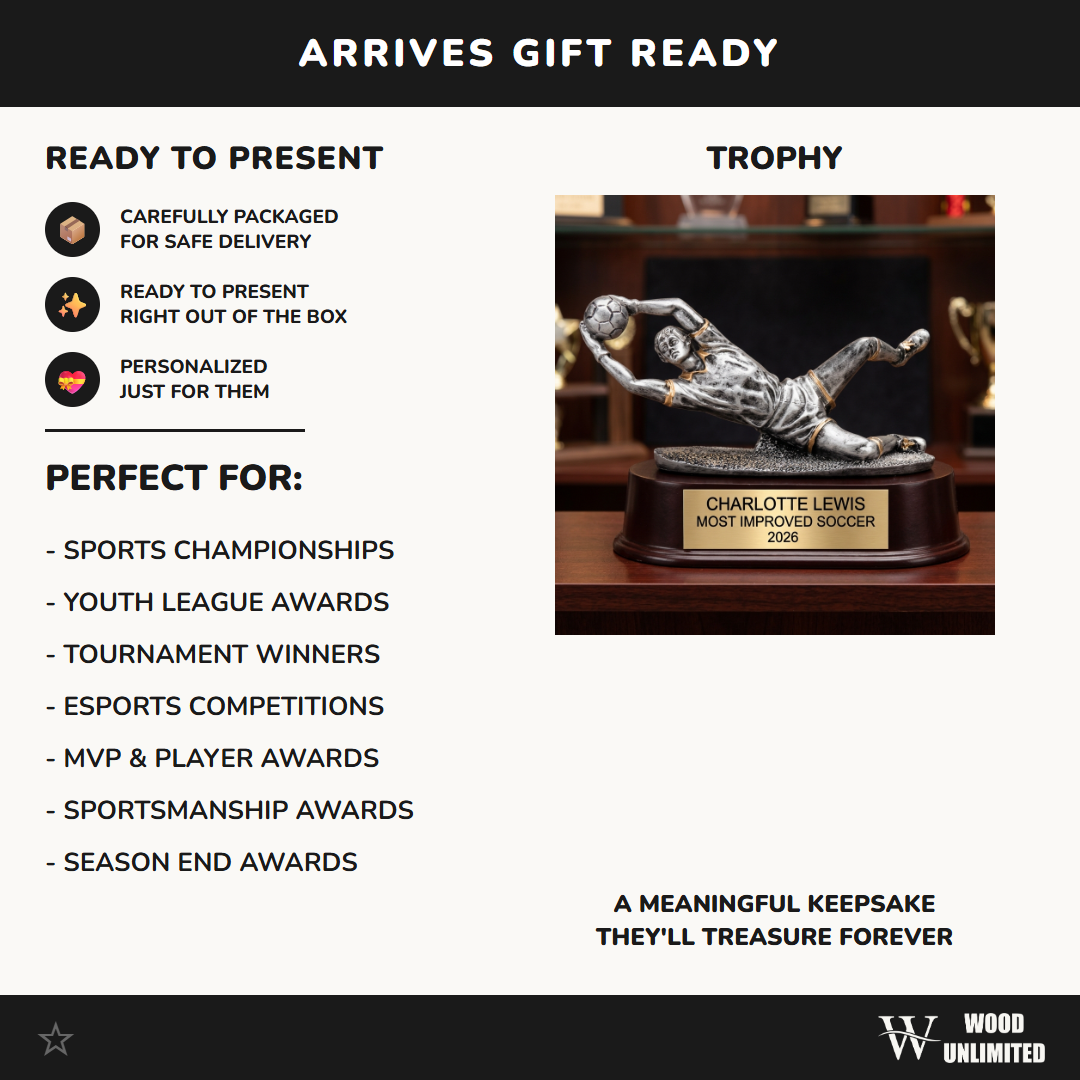 Personalized | Soccer Award | Custom Engraved | Soccer Trophy | Goalie Award | Engraved | Youth Soccer | Team Award | MVP Trophy