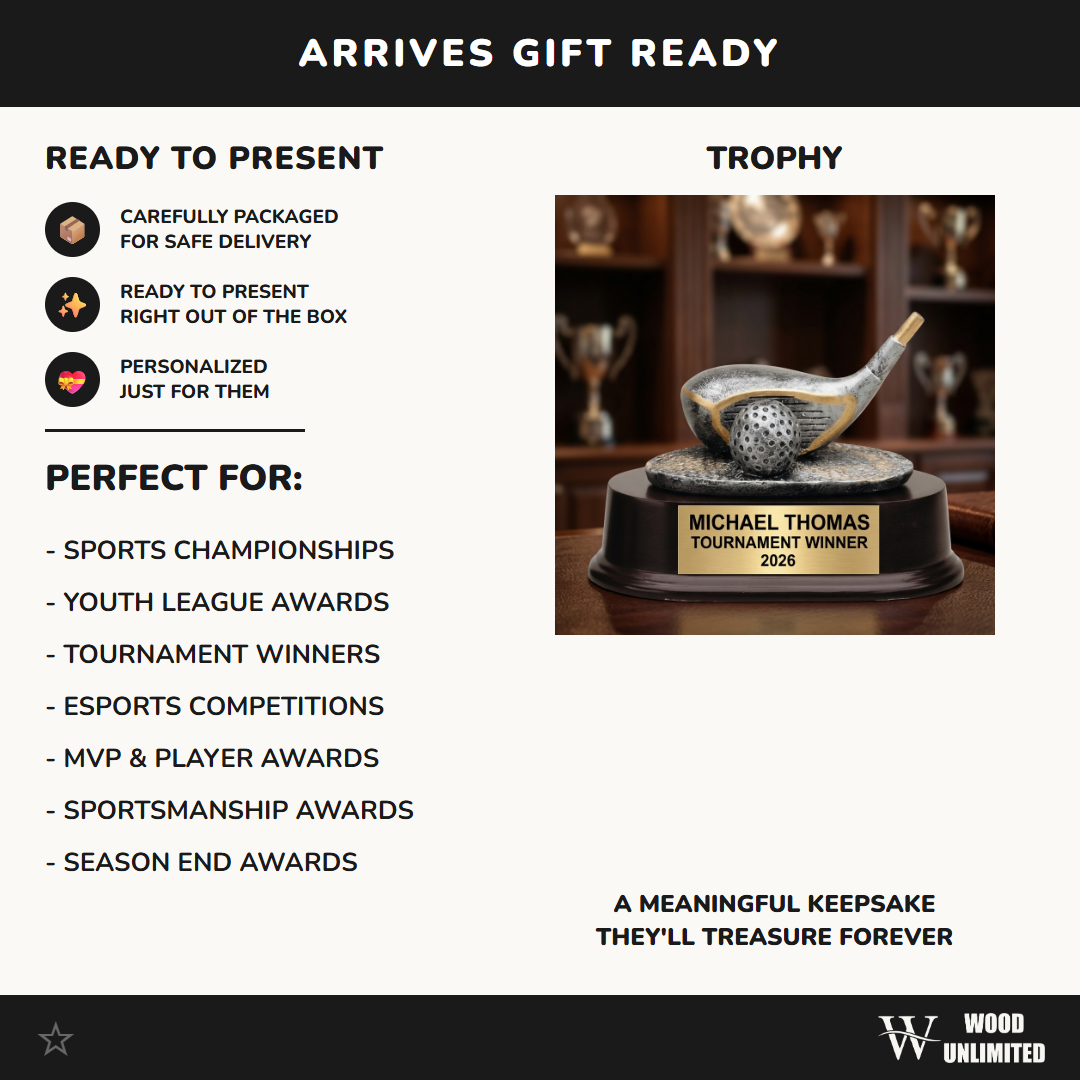 Personalized | Golf Award | Custom Engraved | Golf Trophy | Personalized Golf | Engraved Award | Tournament Winner | Longest Drive