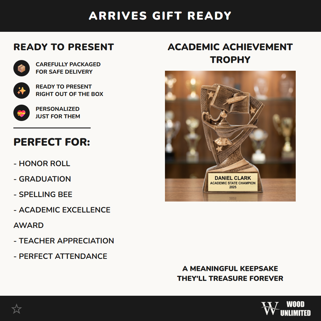 Personalized | Academic Award | Custom Engraved | Academic Trophy | Graduation Award | Scholar Gift | Student Recognition