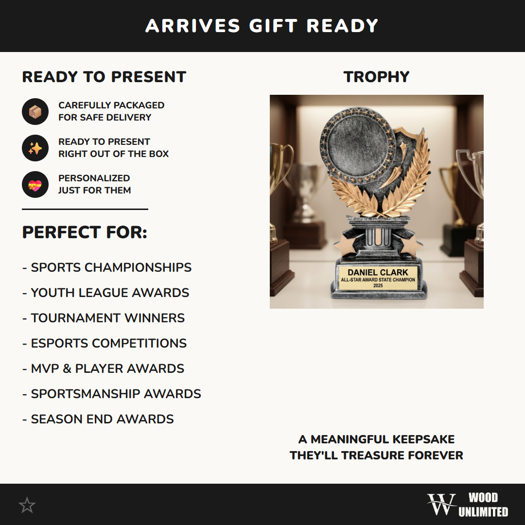 Personalized | All-Star Award Award | Custom Engraved | All Star Trophy | Personalized Award | First Place | MVP Trophy