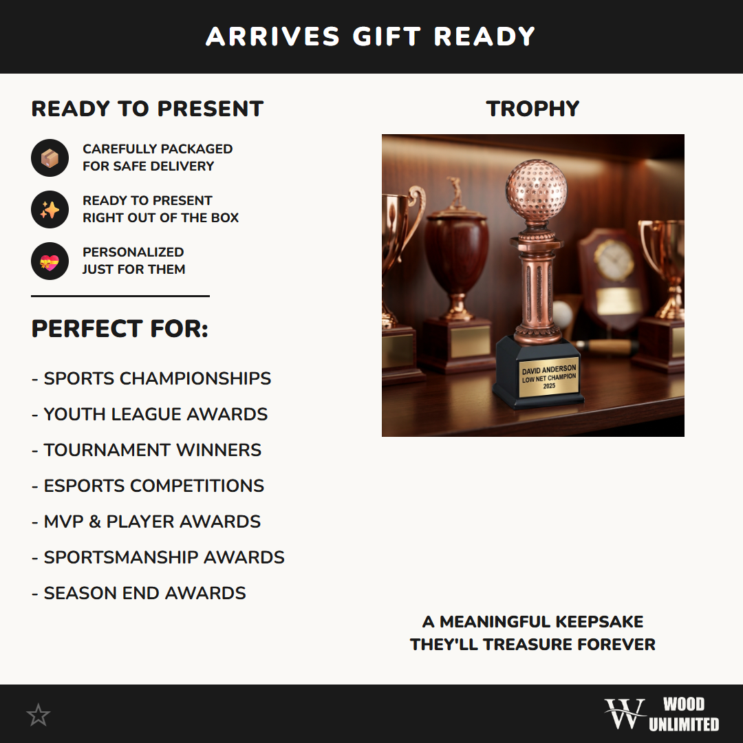 Personalized | Golf Award | Custom Engraved | Golf Trophy | Personalized Golf Award | Engraved Golf | Custom Golf Ball