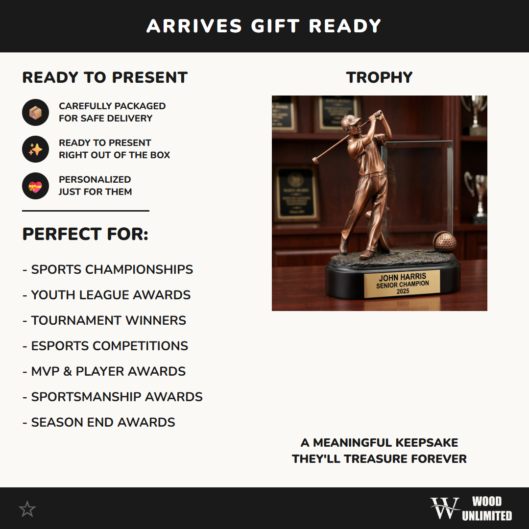 Personalized | Golf Award | Custom Engraved | Golf Trophy | Engraved Award | Custom Golfer | Tournament Prize | Personalized Gift
