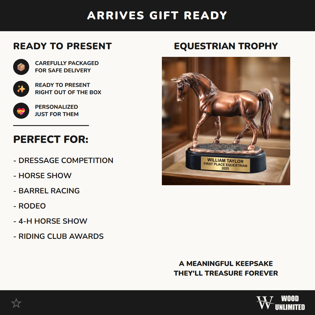 Personalized | Equestrian Award | Custom Engraved | Horse Trophy | Tennessee Walker | Personalized Horse | Engraved Trophy | Rider Gift