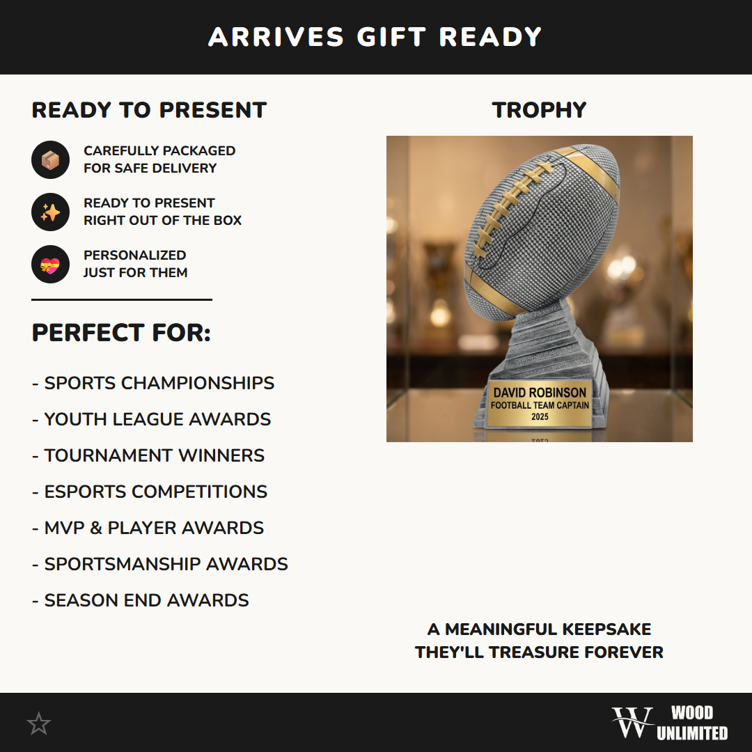 Personalized | Football Award | Custom Engraved | Football Trophy | Personalized Award | Team Captain | MVP Award | Championship
