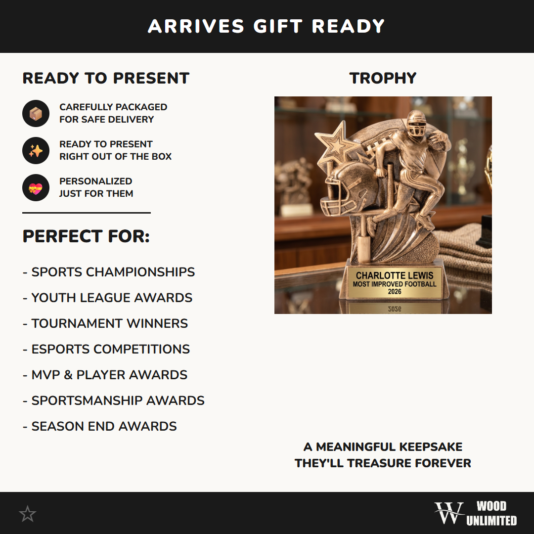 Football Trophy Award | Personalized | Custom Engraved | Football Award | Football Gift | Personalized Football Trophy