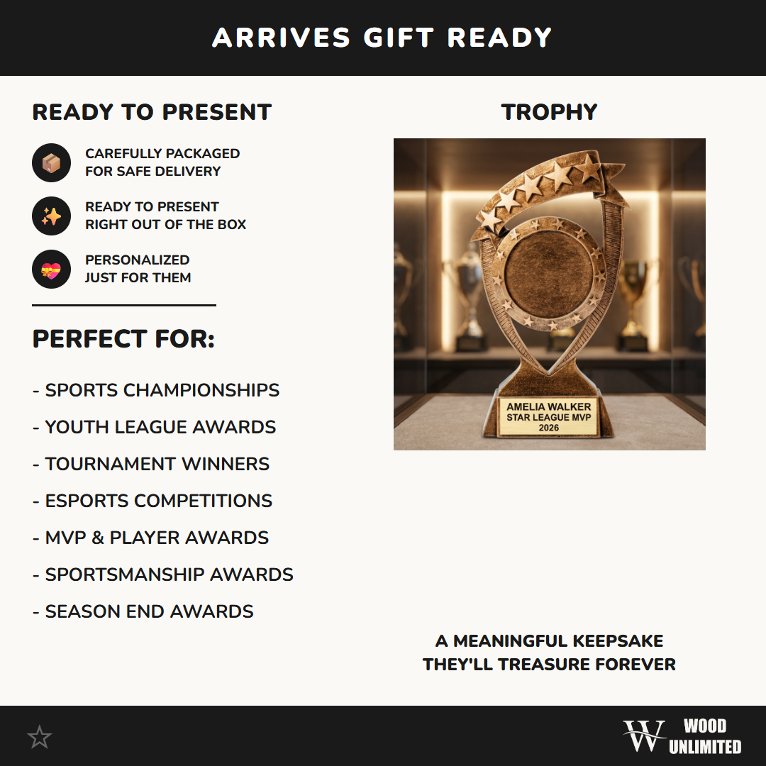 Personalized | Star Award | Custom Engraved | Personalized Trophy | Engraved Award | Star Recognition | Achievement Trophy | Custom Award
