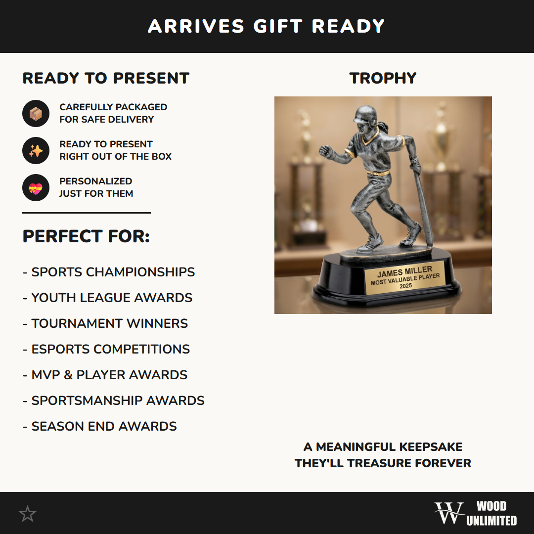 Personalized | Baseball Award | Custom Engraved | Softball | Trophy | Award | Custom | Engraved | Girls | Youth | MVP | Coach | Team