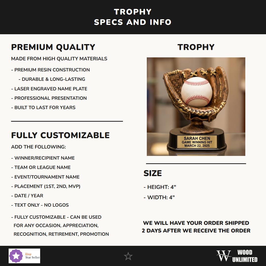 Baseball Ball Display | Softball Award | Personalized | Custom Engraved | Game Ball Holder | Homerun Ball Trophy