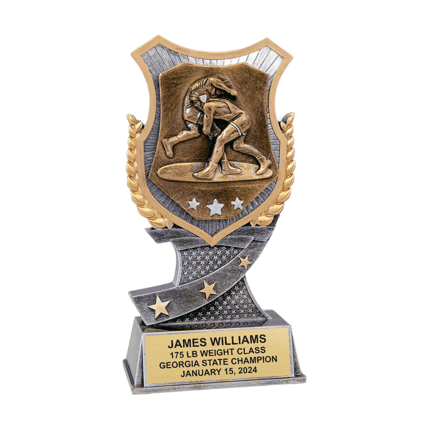 Personalized Wrestling Award, Wrestling Trophy for Wrestlers, Wrestling Teams, and Wrestling Coaches