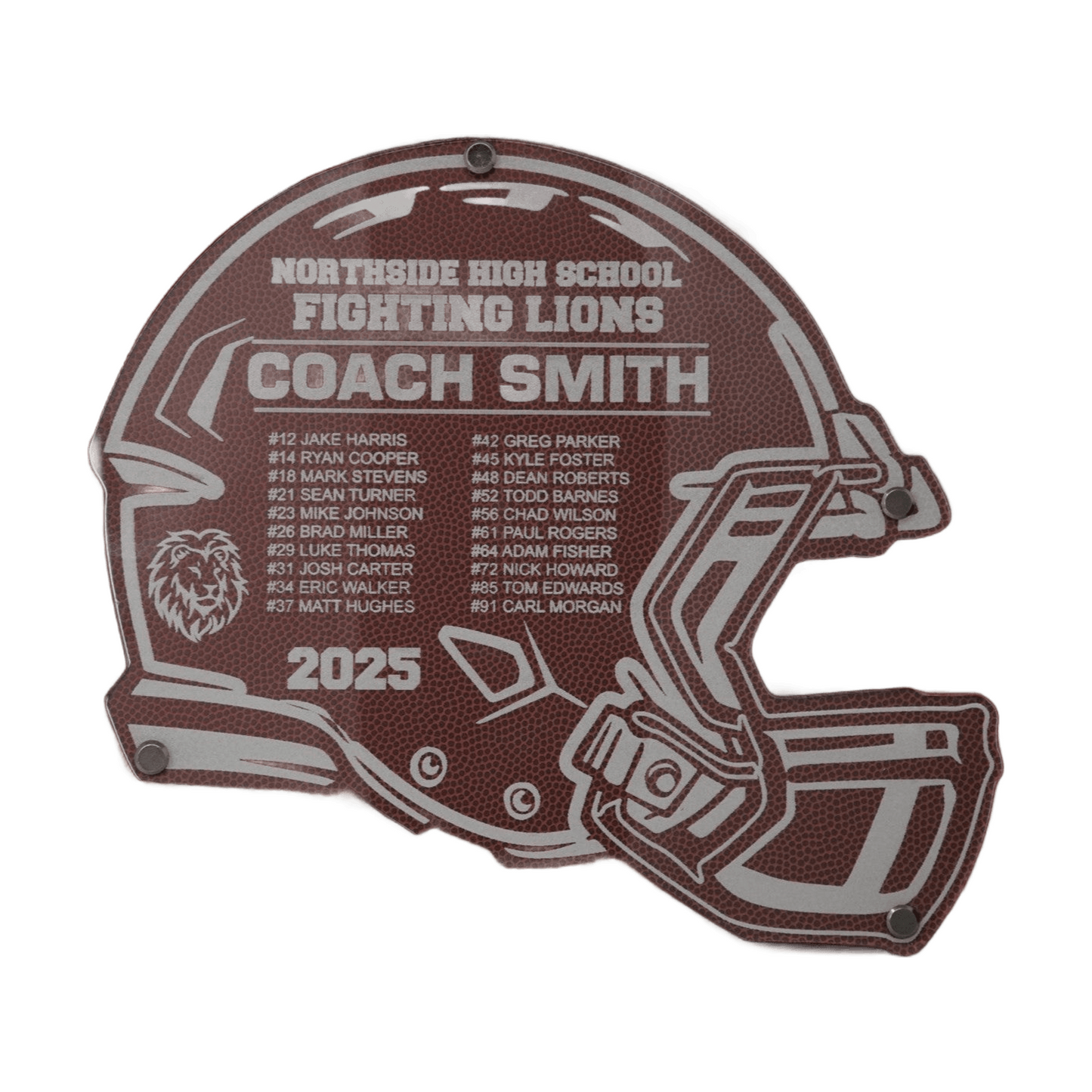 Personalized Football Coach Gift Plaque, Custom Engraved Football Coach Gift, End of Season Banquet Gift for Coaches & Players,