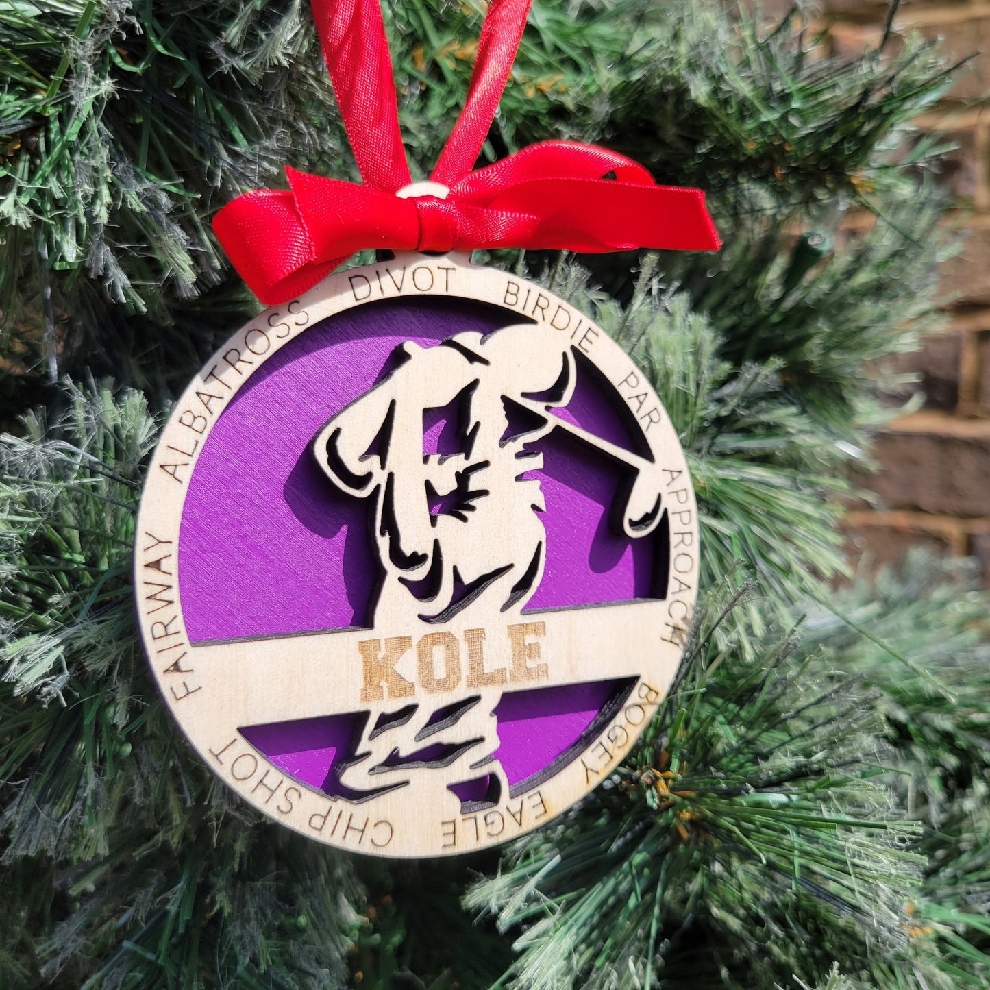 Personalized Golf Christmas Ornament Gift for Golfer, Golfing Christmas Gift, Personalized Golfer Gift, Golf Team Gifts - Personalized Holiday Ornament