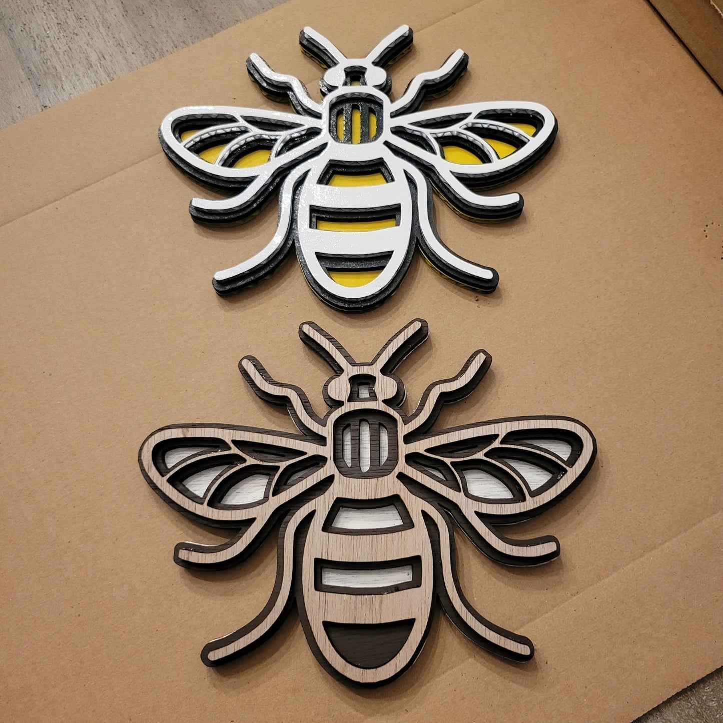 Bee Wall Decor Laser File Package, Digital File Bundle for Laser Cutters, SVG, AI, Lightburn, PDF, CorelDraw, Glowforge