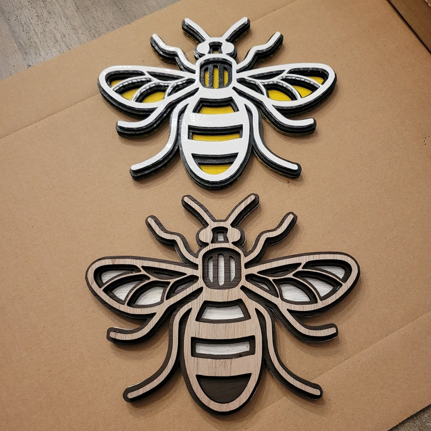 Bee Wall Decor Laser File Package, Digital File Bundle for Laser Cutters, SVG, AI, Lightburn, PDF, CorelDraw, Glowforge